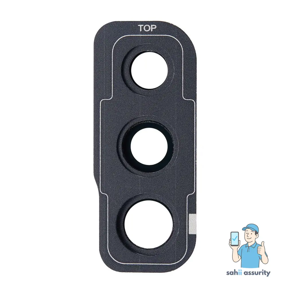 Camera Lens Glass with Frame for Samsung Galaxy A50s Black thumbnail